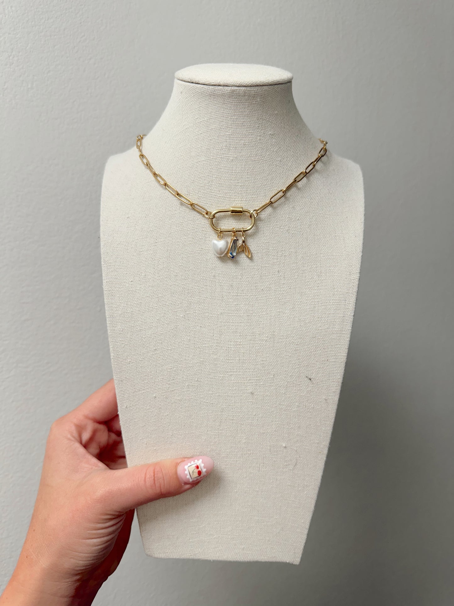 Carabiner Charm Necklace