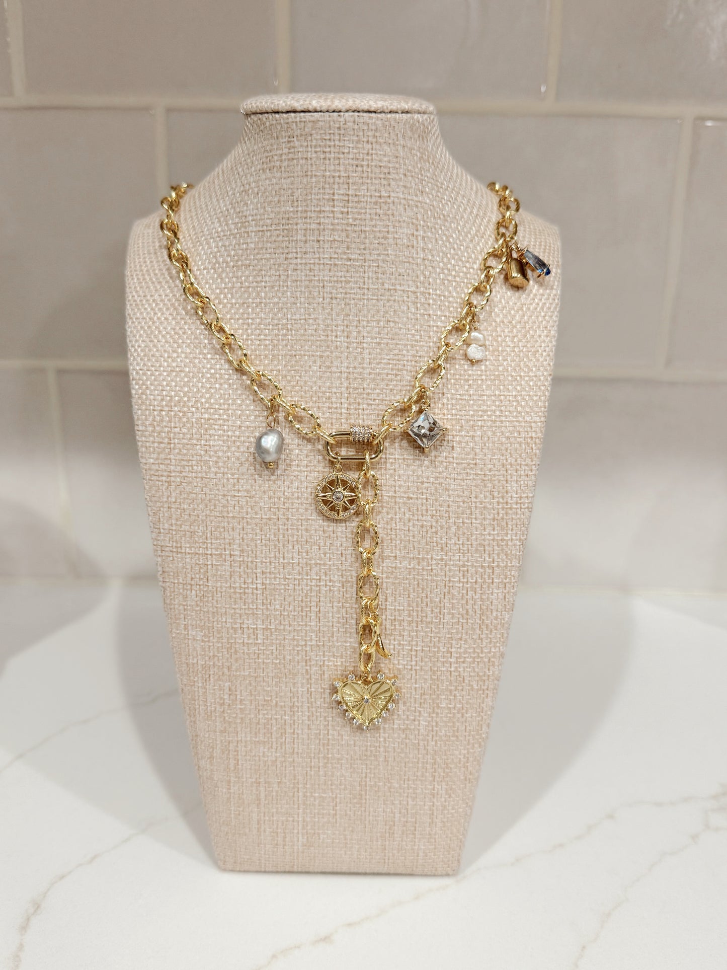 Custom Lariat Charm Necklace