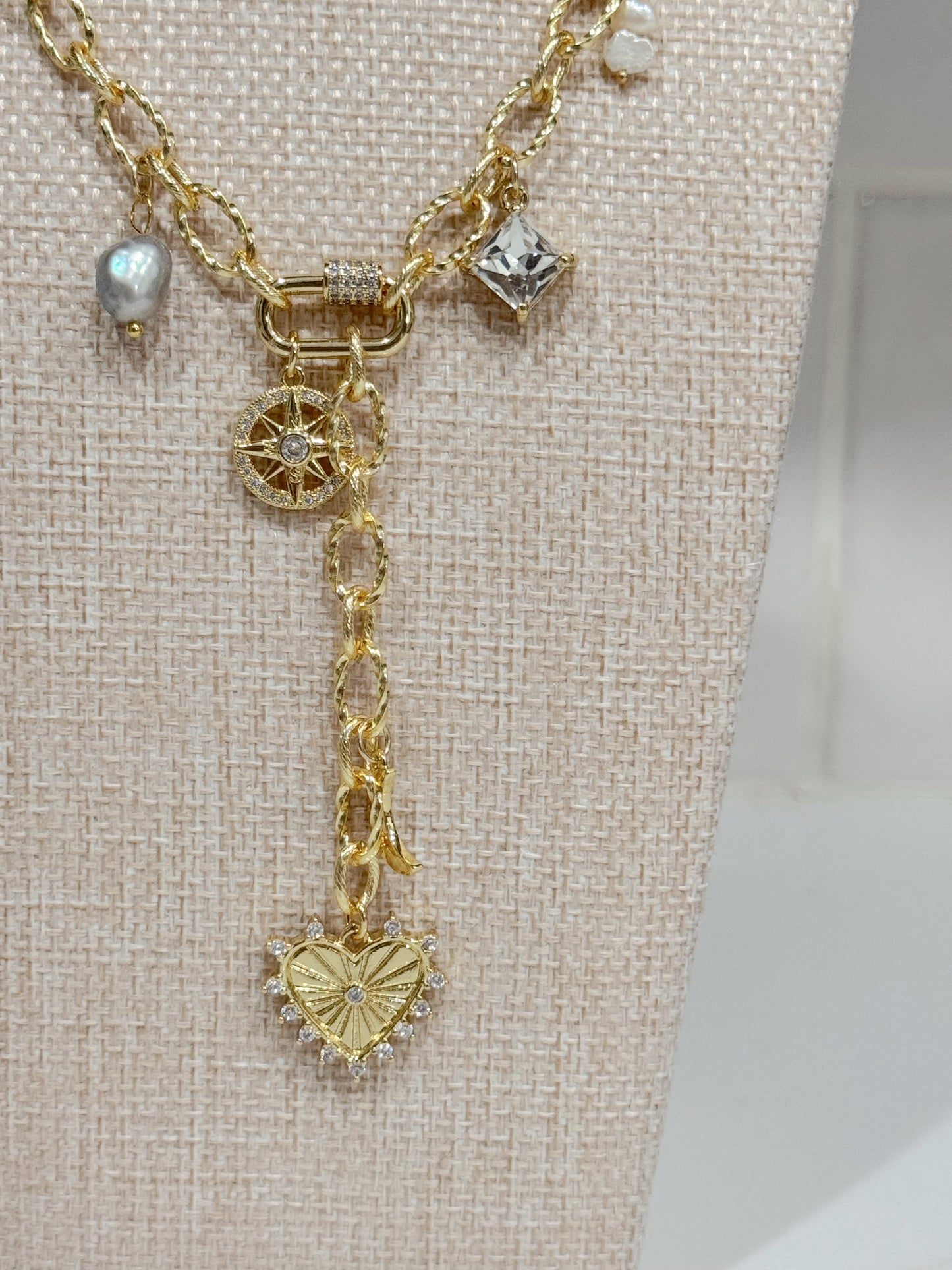 Custom Lariat Charm Necklace