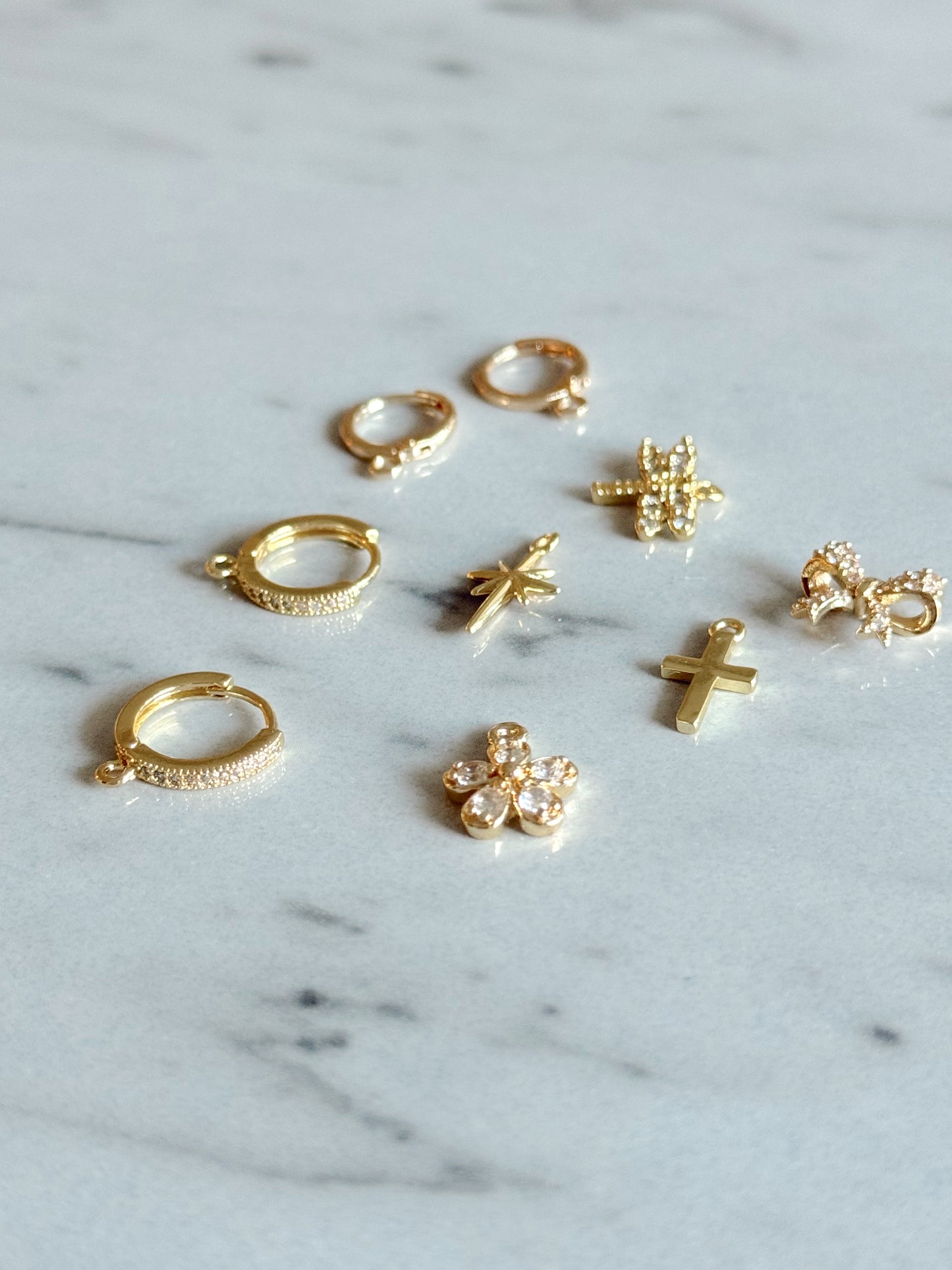 Custom Charm Hoop Earrings