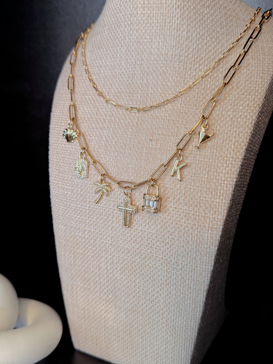 Custom Charm Layering Necklace