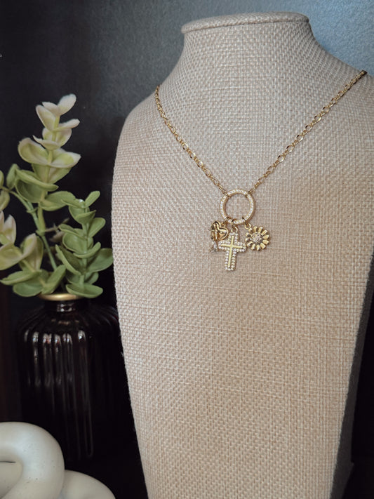 Custom Connector Ring Charm Necklace