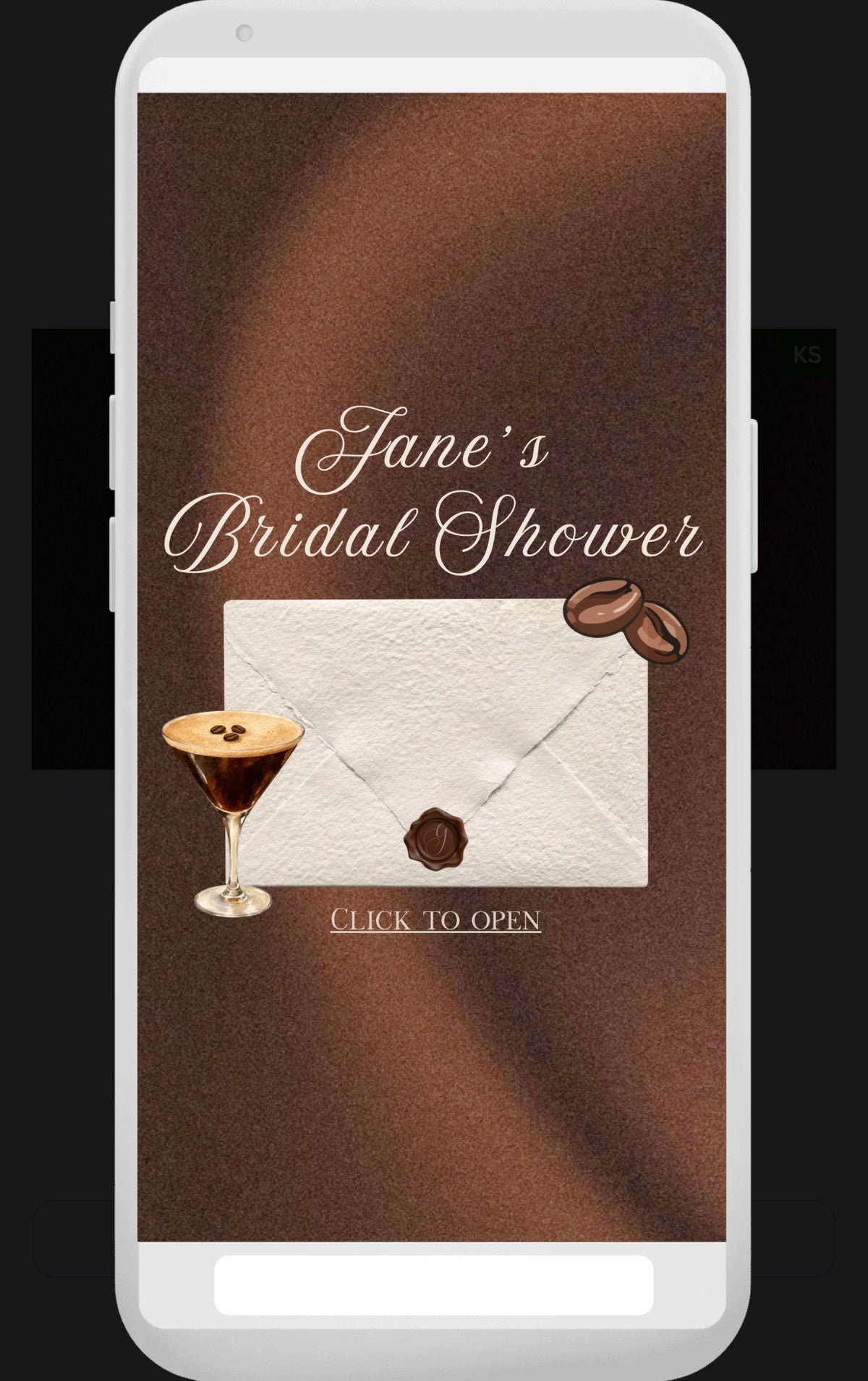 Bridal Shower - A Tini Bit Closer Digital Invitation