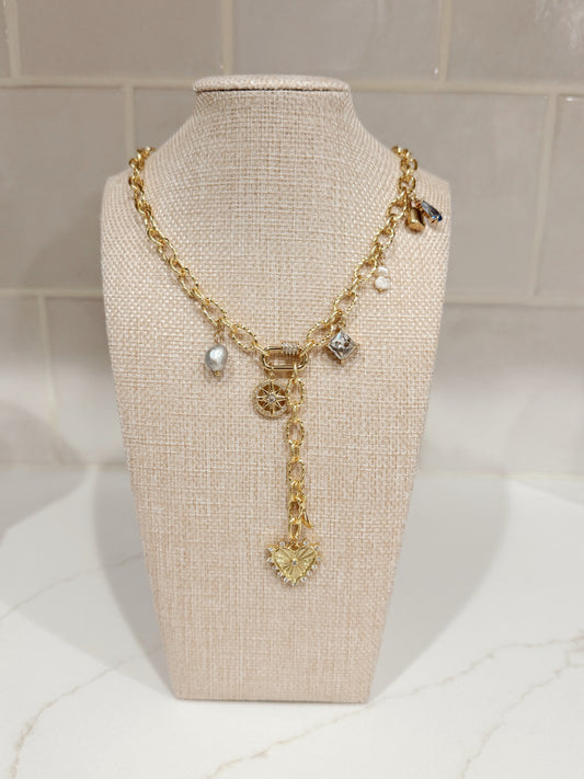 Custom Lariat Charm Necklace